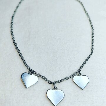 Ogrlica od nehrđajućeg čelika - 3 srca 1 - nakit