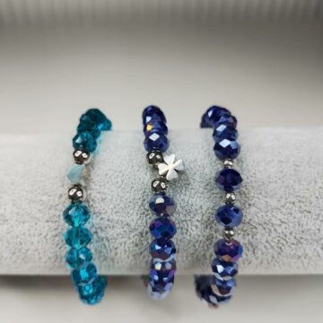 Narukvice JAKALU - češki kristali - plave nijanse - nakit