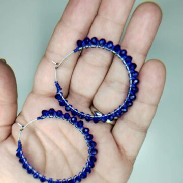 Naušnice JAKALU - kraljevsko plave - nakit