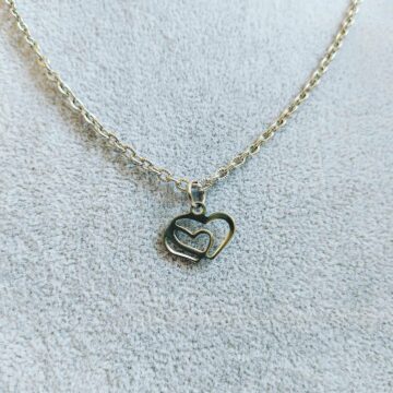 Ogrlice od nehrđajućeg čelika - srce u srcu - nakit